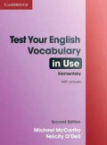 Test Your English Vocabulary in Use Elementary