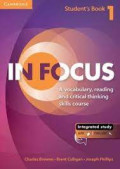 in focus A vocabulary , reading and critical thinking skilss course
