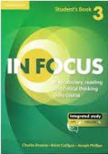 Student's Book 3 In Focus a Vocabulary, reading and critical thinking skills course