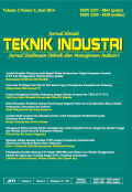Jurnal Ilmiah Teknik Industri: Jurnal Keilmuan Teknik dan Manajemen Industri Volume 2 No.3 Oktober 2014