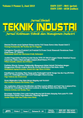 Jurnal Ilmiah Teknik Industri: Jurnal Keilmuan Teknik dan Manajemen Industri Volume 3 No.2 Juni 2015