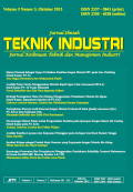 Jurnal Ilmiah Teknik Industri: Jurnal Keilmuan Teknik dan Manajemen Industri Volume 3 No.3 Februari 2015