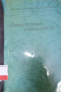 A Study Dictionary Of Social English