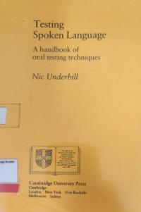 Image of Testing Spoken Language