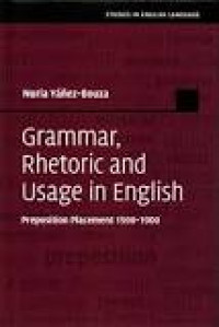 Image of Grammar, Rhetoric and Usage in English