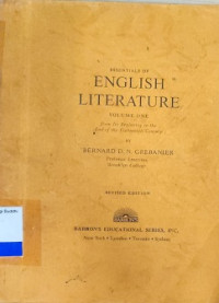 Essentials of English Literature