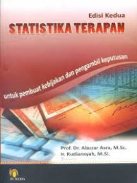 Statistika terapan: untuk pembuat kebijakan dan pengambilan keputusan