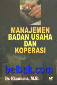 Manajemen Badan Usaha Dan Koperasi