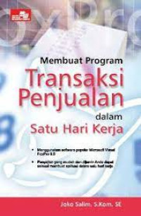 Membuat program transaksi penjualan dalam satu hari kerja