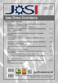 JOSI: Jurnal Optimasi Sistem Industri Volume 18 No. 1 2019