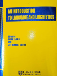 An Introduction to Language and Linguistics