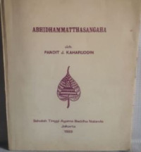 ABHIDHAMMATTHASANGAHA