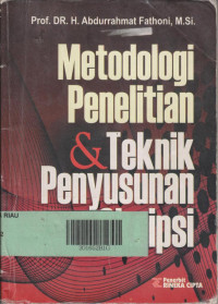 Metodologi Penelitian & Teknik Penyusunan Skripsi