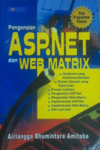 Image of Pengenalan ASP,NET Dan Web Matrix